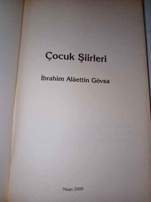 İbrahim Alâettin Gövsa- Çocuk Şiirleri - Görsel 3